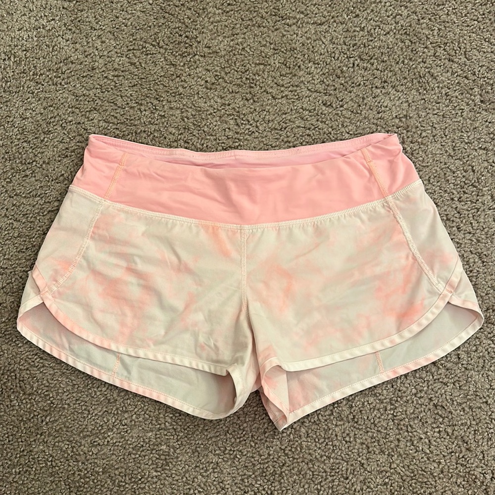 Lululemon speed up short pink tie dye